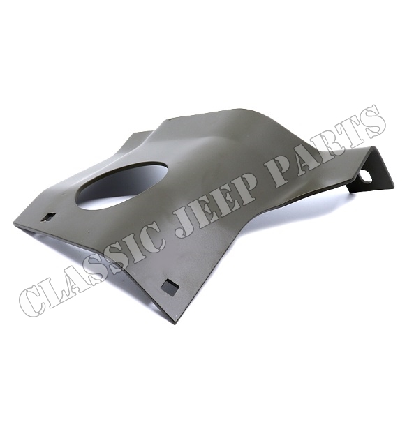 Skid plate extension for WO-A1253 early external contracting brake drum WILLYS MB