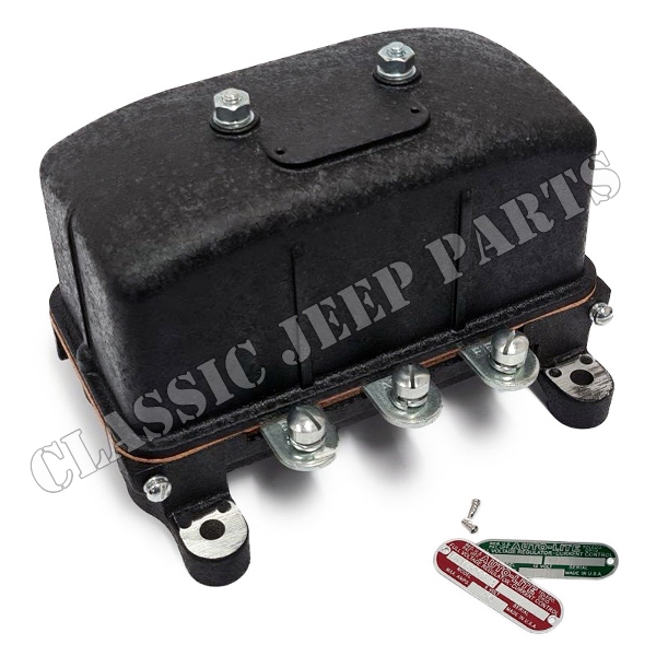 Voltage regulator 6/12 volt electronic with 6/12 volt data plates 1943-44