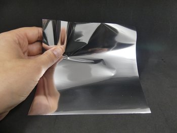 Metallisk spegeleffektfolie 12 ark - Silver