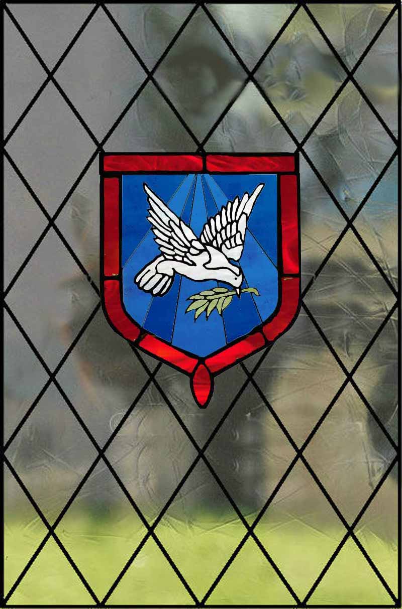 Stained glass window Peace Dove - 2