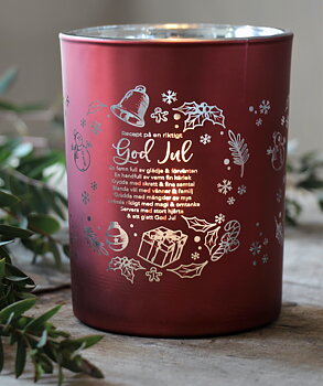 Maja Lykta - God Jul Recept - Röd