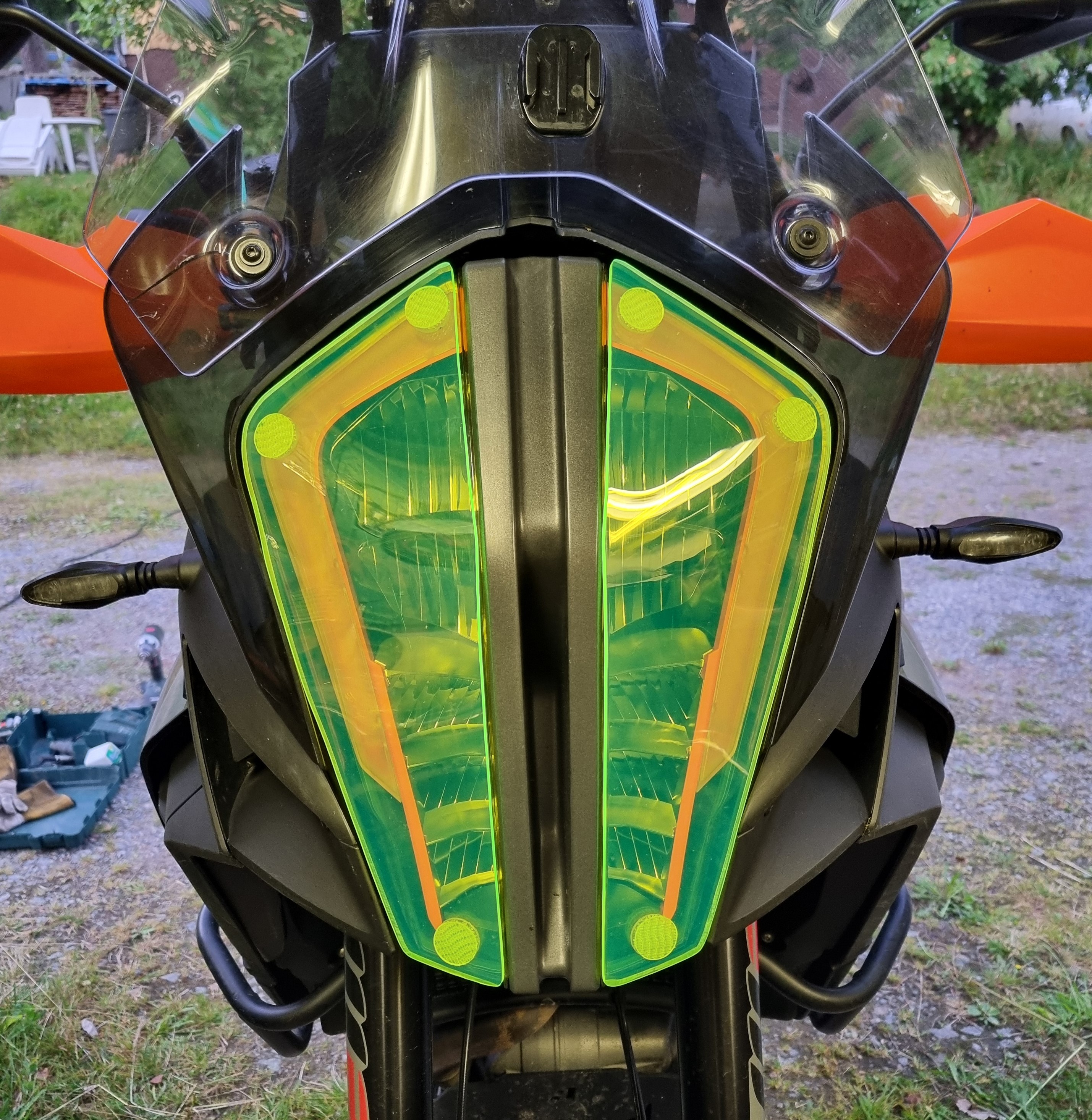 Gult glas till KTM 1290Adv