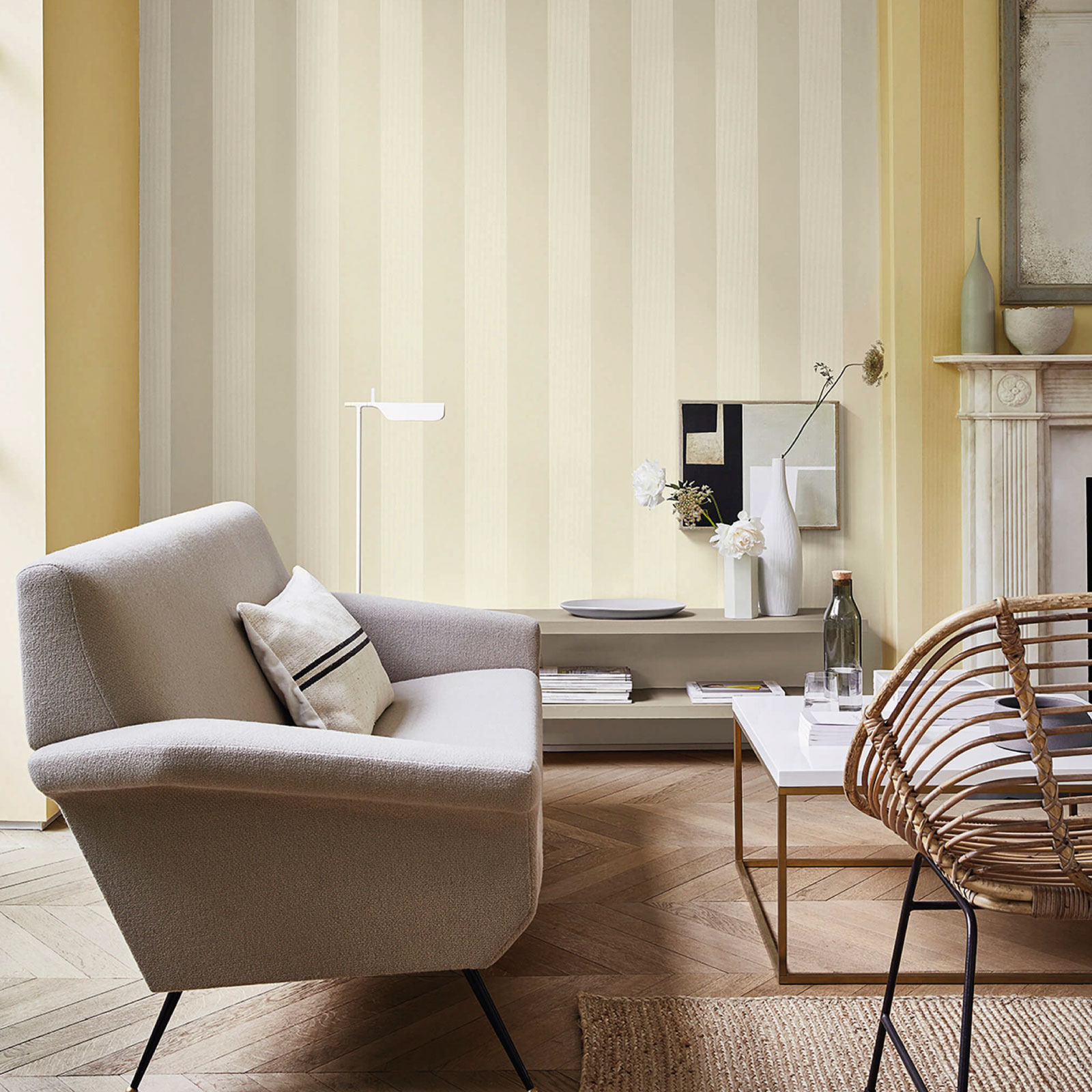 TAPET ELEPHANT STRIPE - SHARP STONE