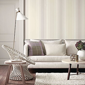 TAPET TENTED STRIPE - RUBINE ASH