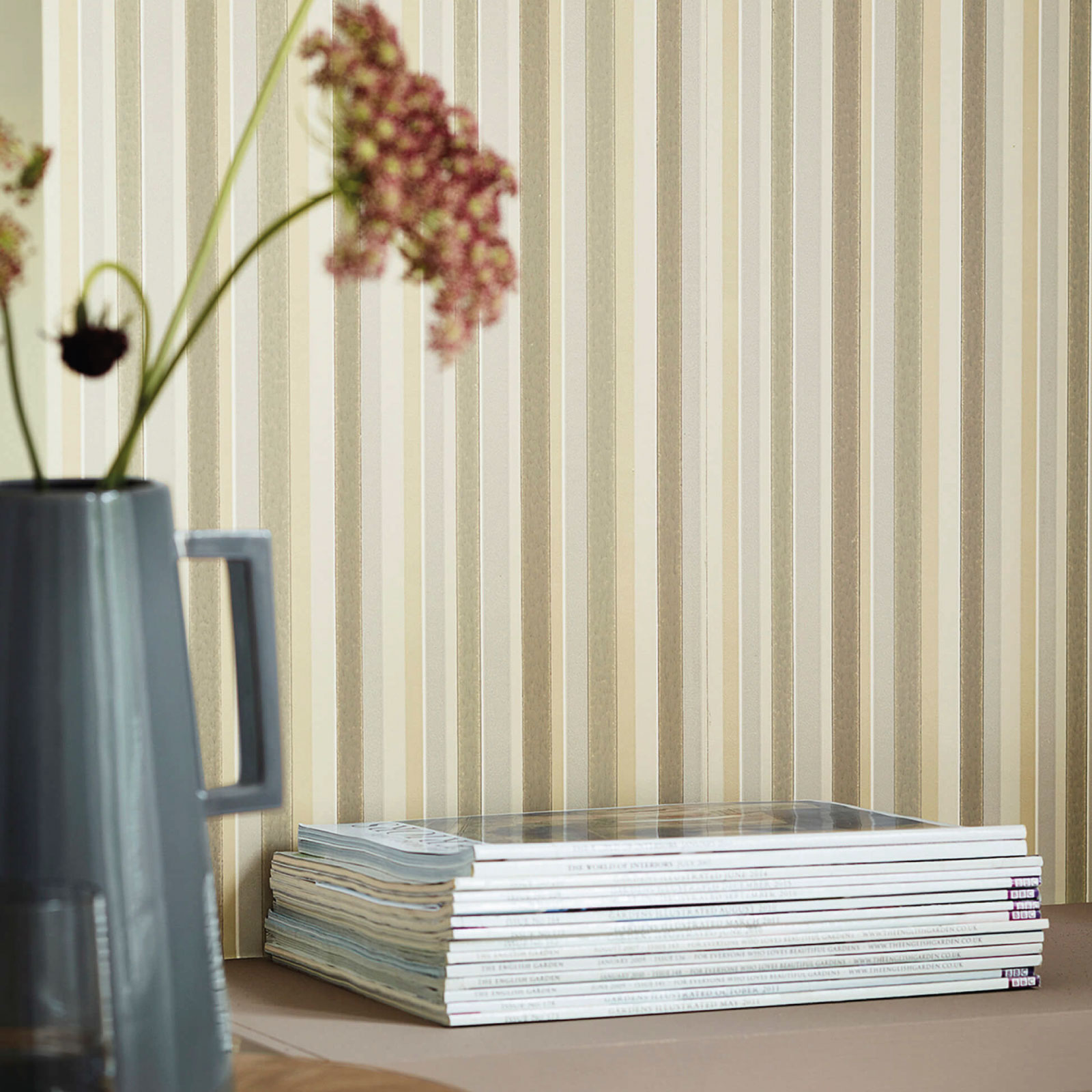 TAPET TAILOR STRIPE - TAUPE