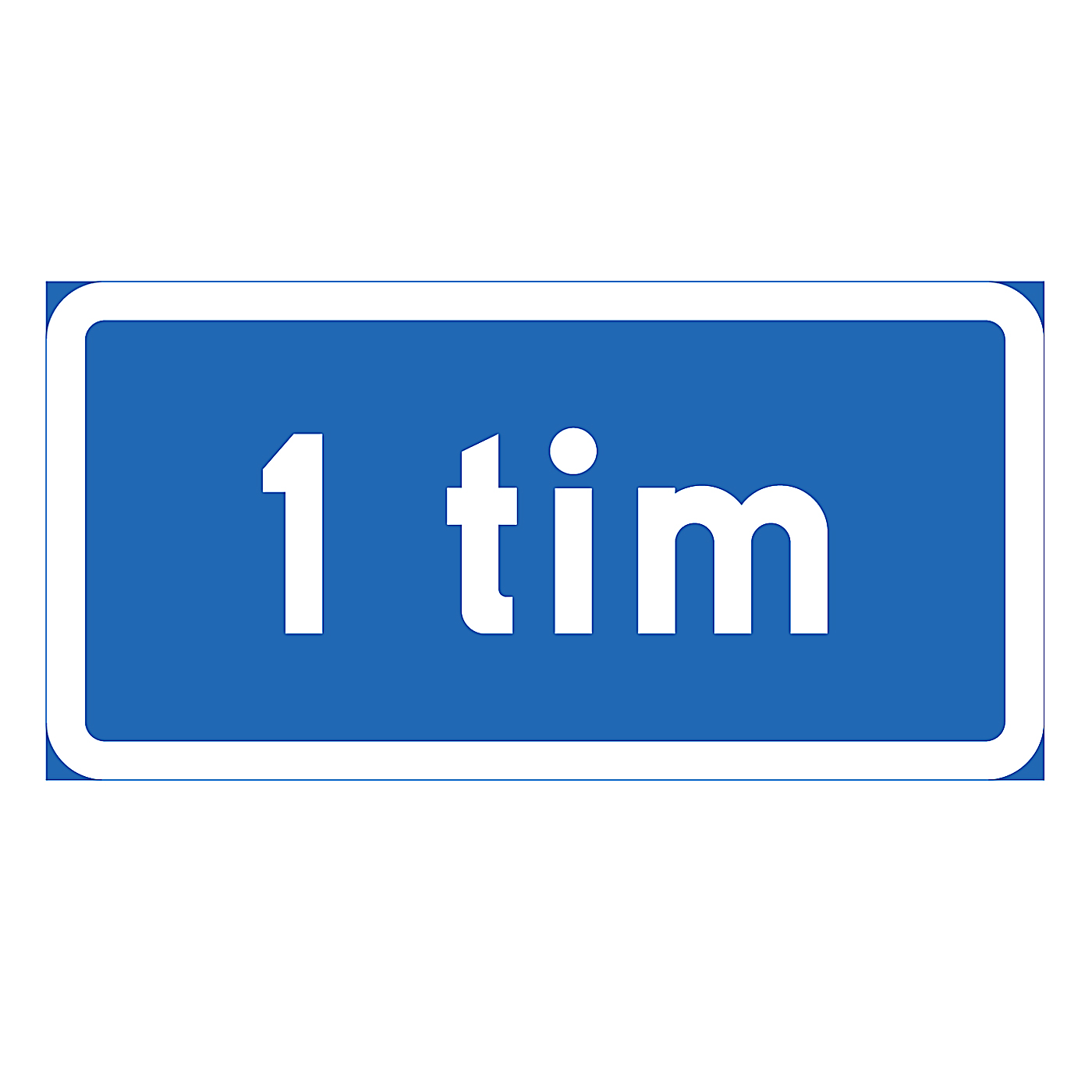 Parkeringsskylt 1 timme