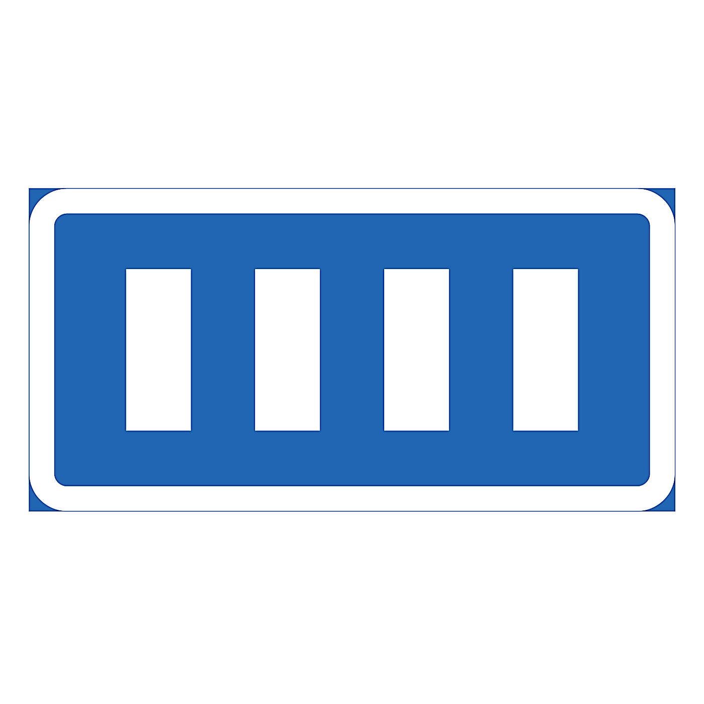 Parkeringsskylt Uppställning parallellt