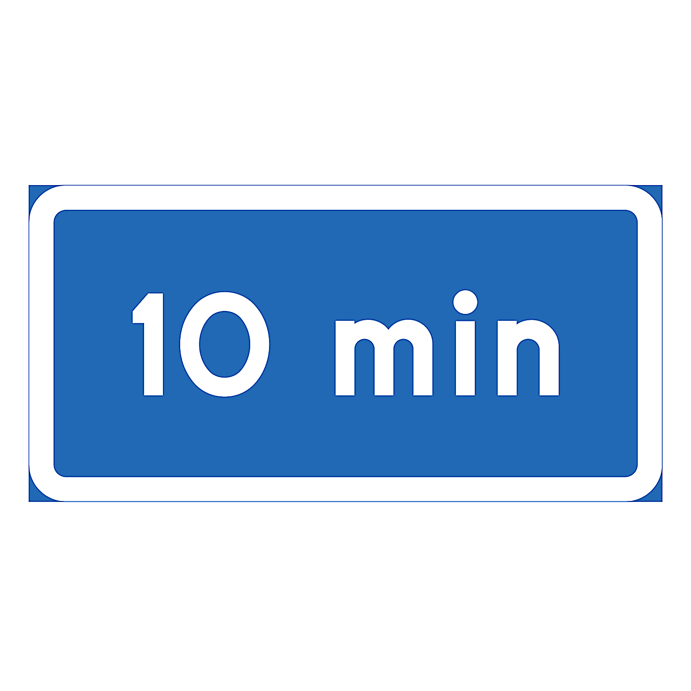 Parkeringsskylt 10 min