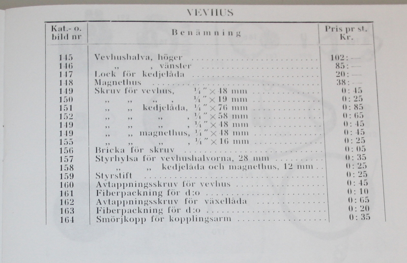 Styrhylsa för kedjelådaoch magnethus 12 mm, BSA 125 cc ( Monark M70/71) NOS 10-158 - 3