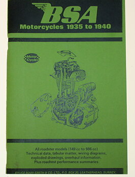 Håndbok for BSA motorsykler 1935-40