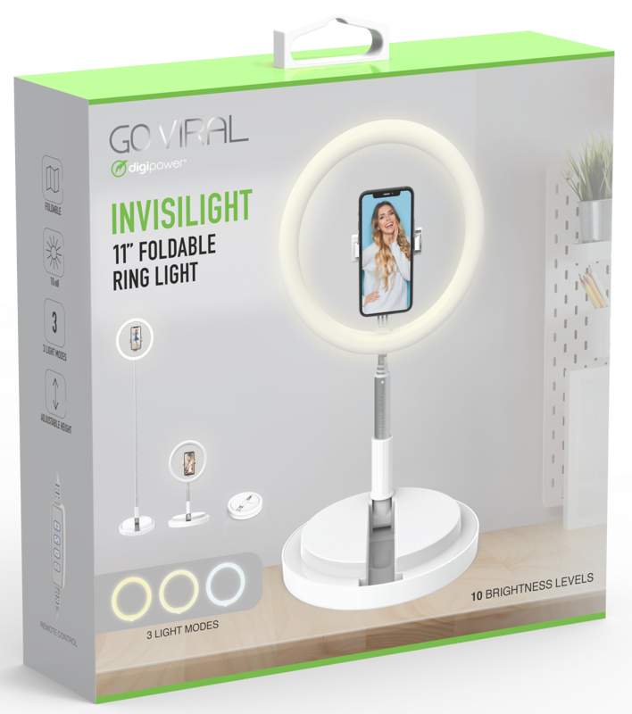 DIGIPOWER  Invisilight 11" Foldable Ring Light - 2