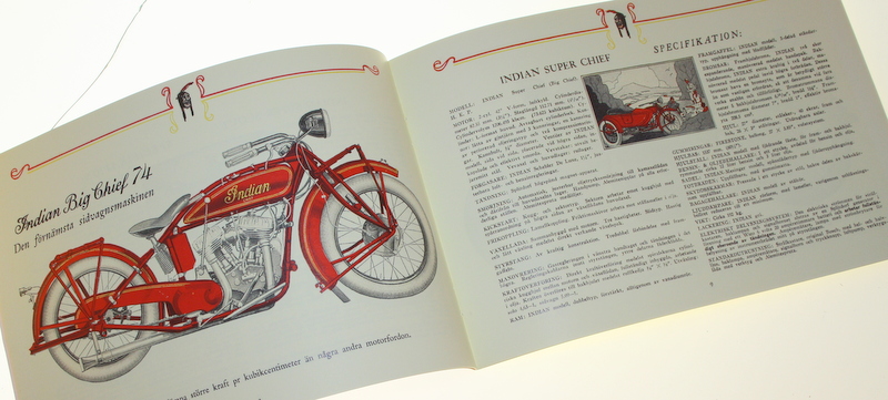 Försäljningsbroschyr 1929 års Indian - 2