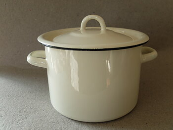 Kastrull/Bruten vit/ 3 liter Emalj
