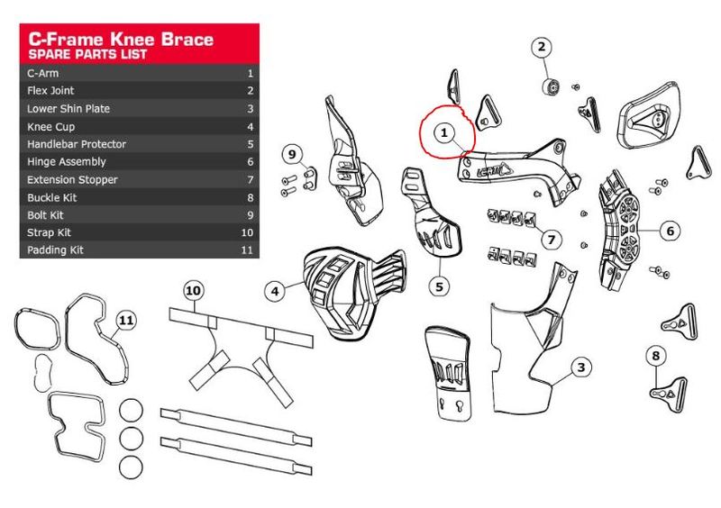 Leatt C-Arm C-Frame Alu Forged