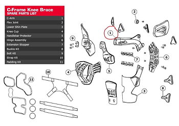 Leatt C-Arm C-Frame Alu Forged