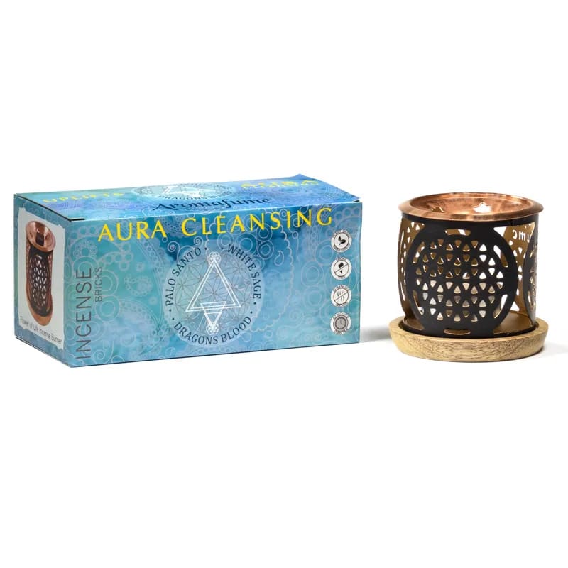aromafume rökelse brännare aura cleansing incense kit