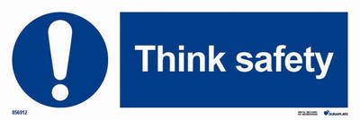 IMO-skylt "Think safety" - IMPA 33.5675