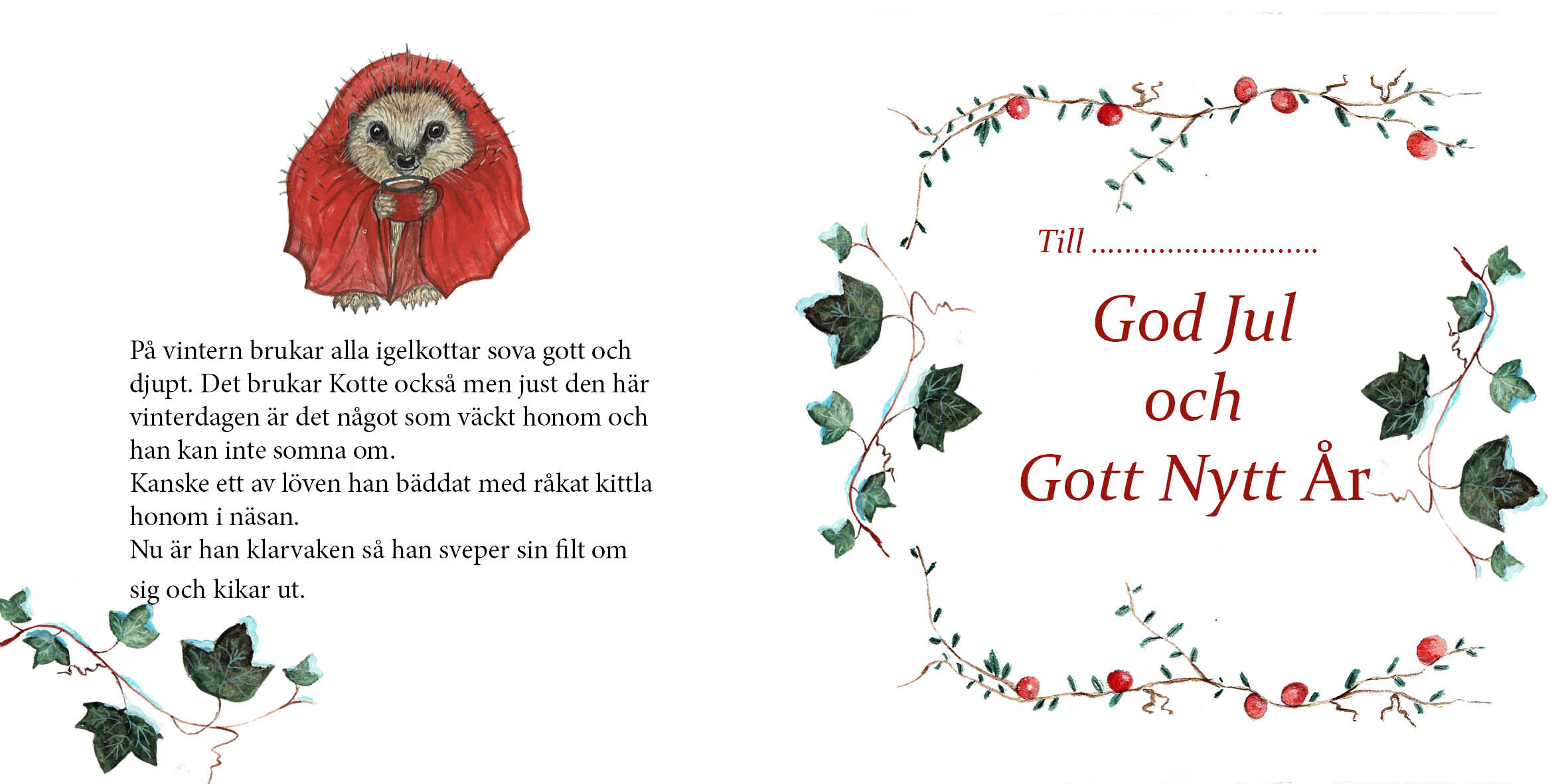 Julkortssaga "Kan du inte sova lilla Kotte?" - 3