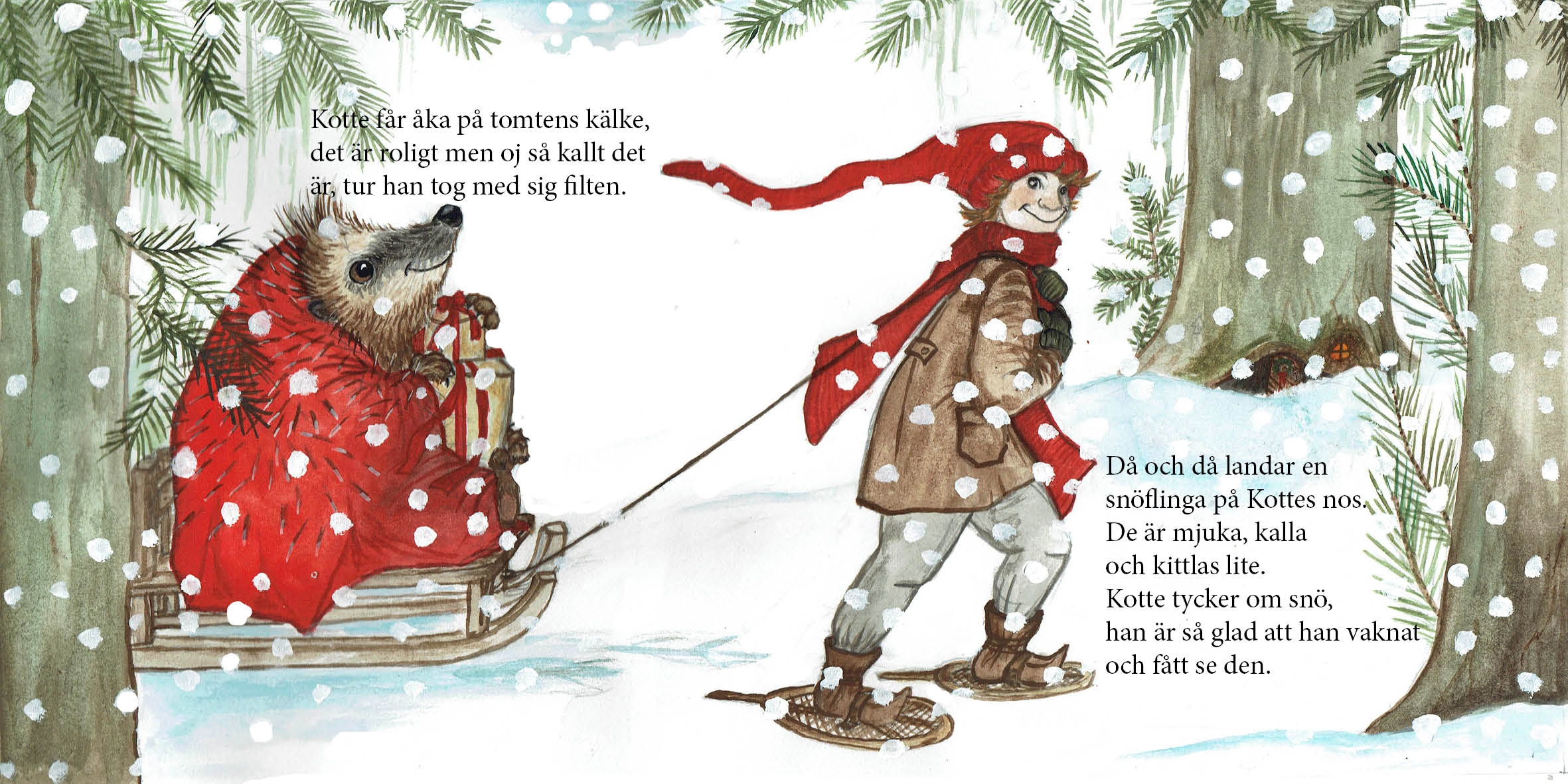 Julkortssaga "Kan du inte sova lilla Kotte?" - 4