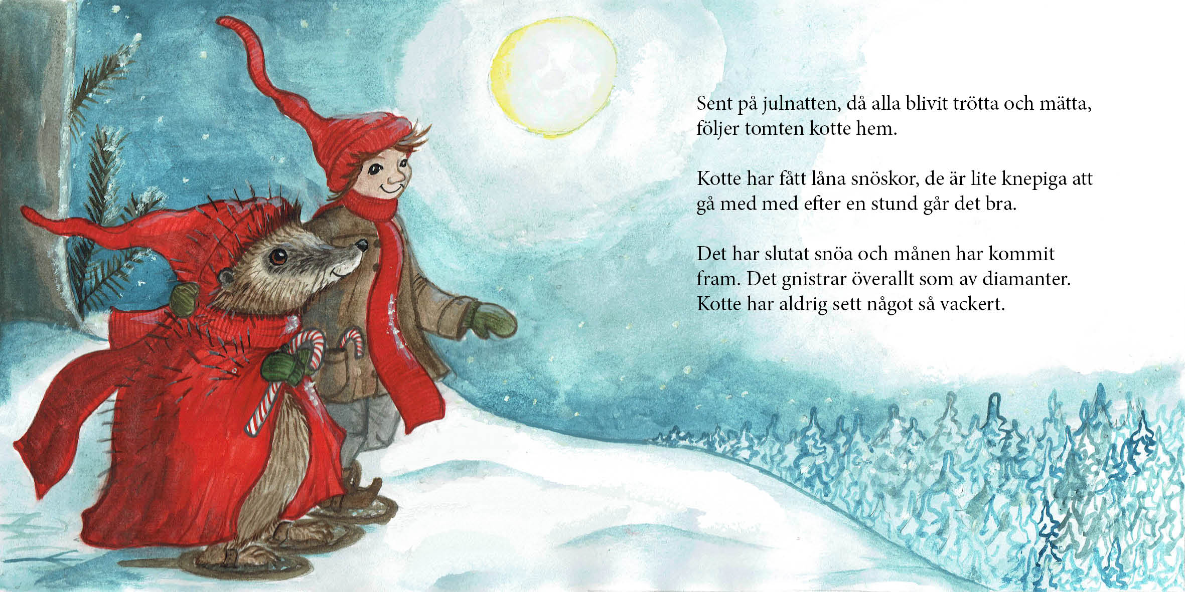 Julkortssaga "Kan du inte sova lilla Kotte?" - 5