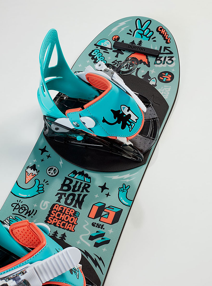 Burton Snowboard Set Kids After School Special 100 - 4