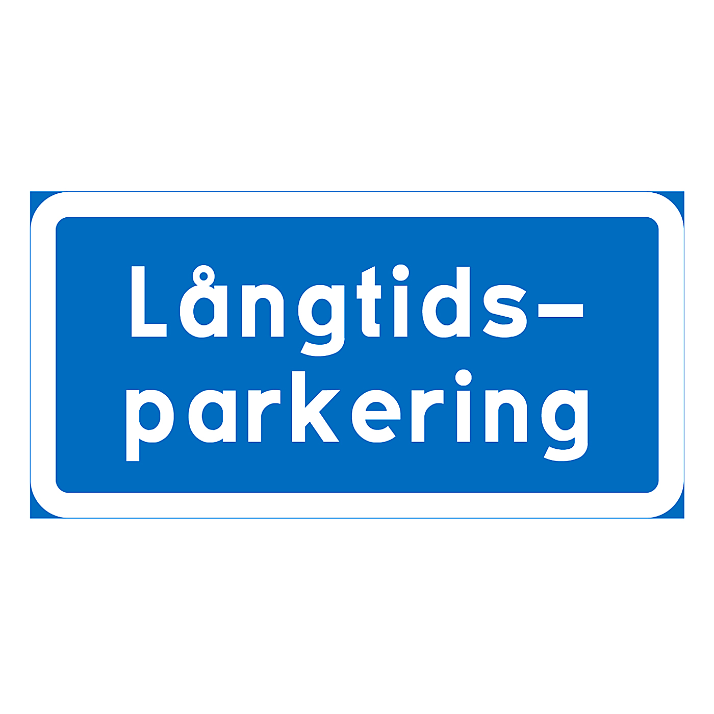 Parkeringsskylt Långtidsparkering