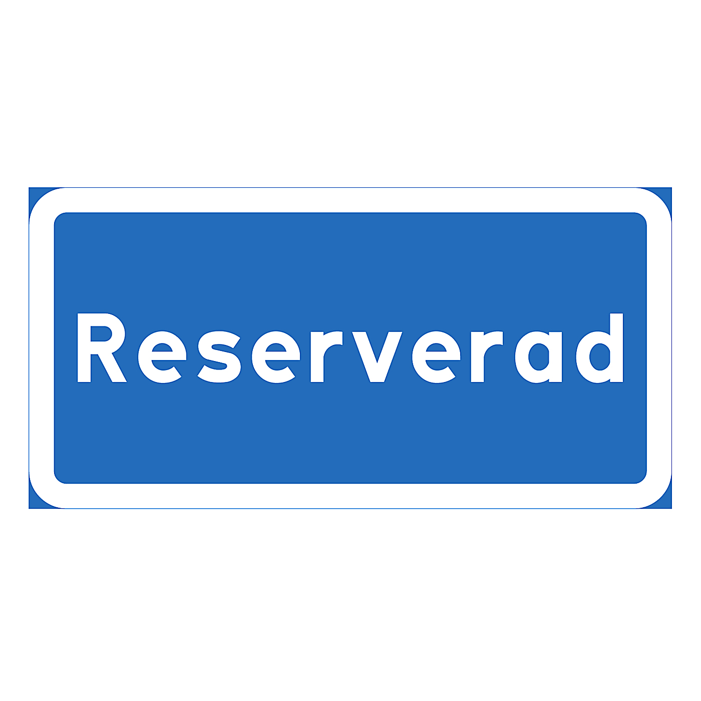 Parkeringsskylt Reserverad