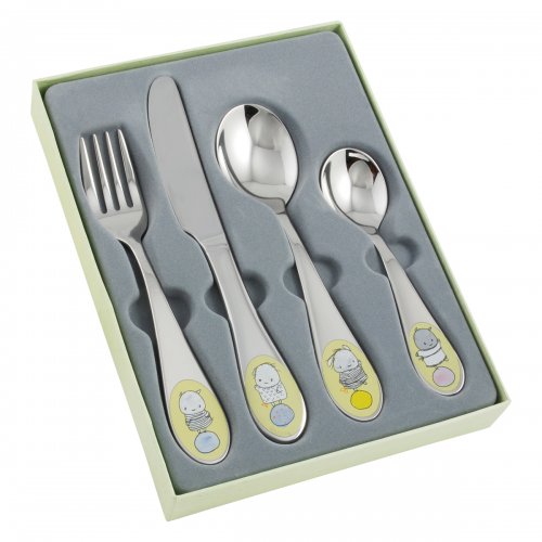 Dacapo Children's cutlery 4 parts Hilda & Hugo