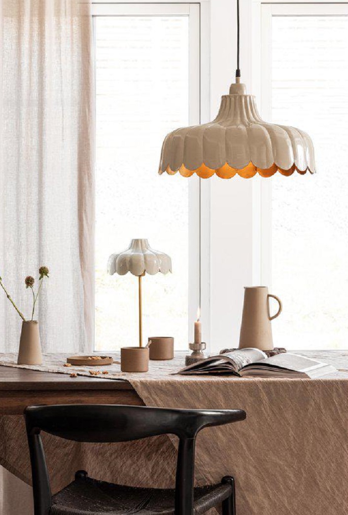 Wells Bordslampa/Lampa - Beige - 50 cm