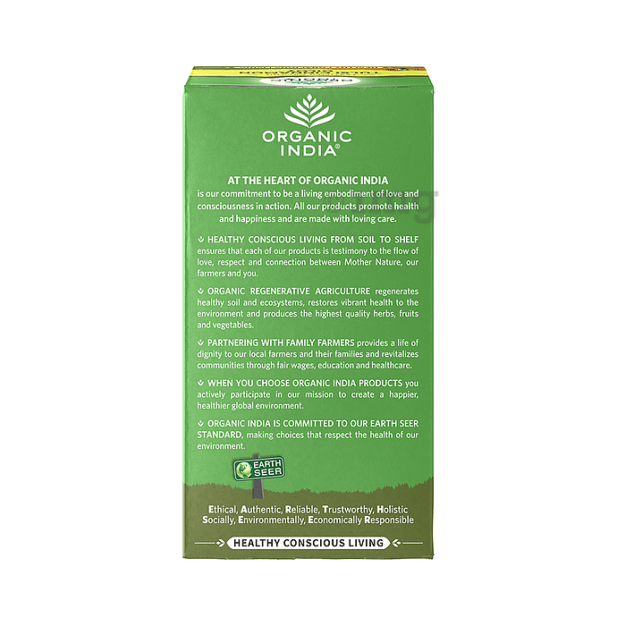 Tulsi Cinnamon Giloy Eko., 25 tepåsar Organic India
