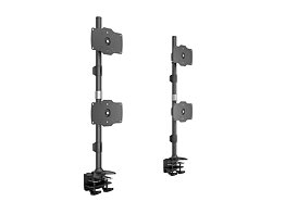 M VESA Desktopmount Quad Vertical Desk Clamp 24"-34"