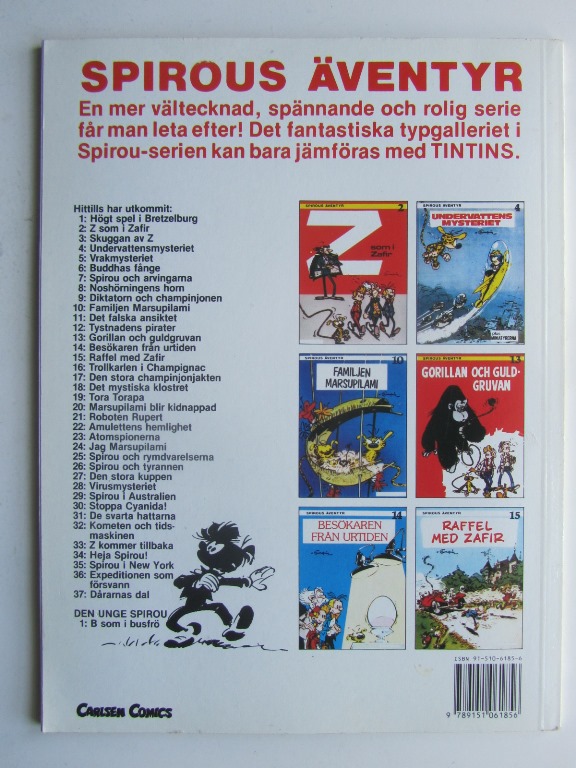Den unge Spirou 01 B som i busfrö 1:a uppl. - 2