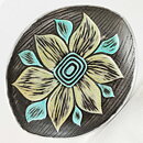 Mari Simmulson (Solblomma 1961) Oval Sunflower Dish 22 cm