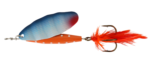 reflex red är En av de mest klassiska spinnarna genom historien. Tillverkade av ABU Garcia. 18g med blå vit sked