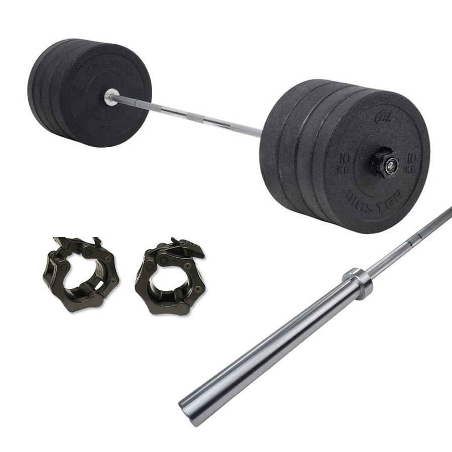 Skivstångspaket Hi Impact Master 170 kg med Gym Skivstång