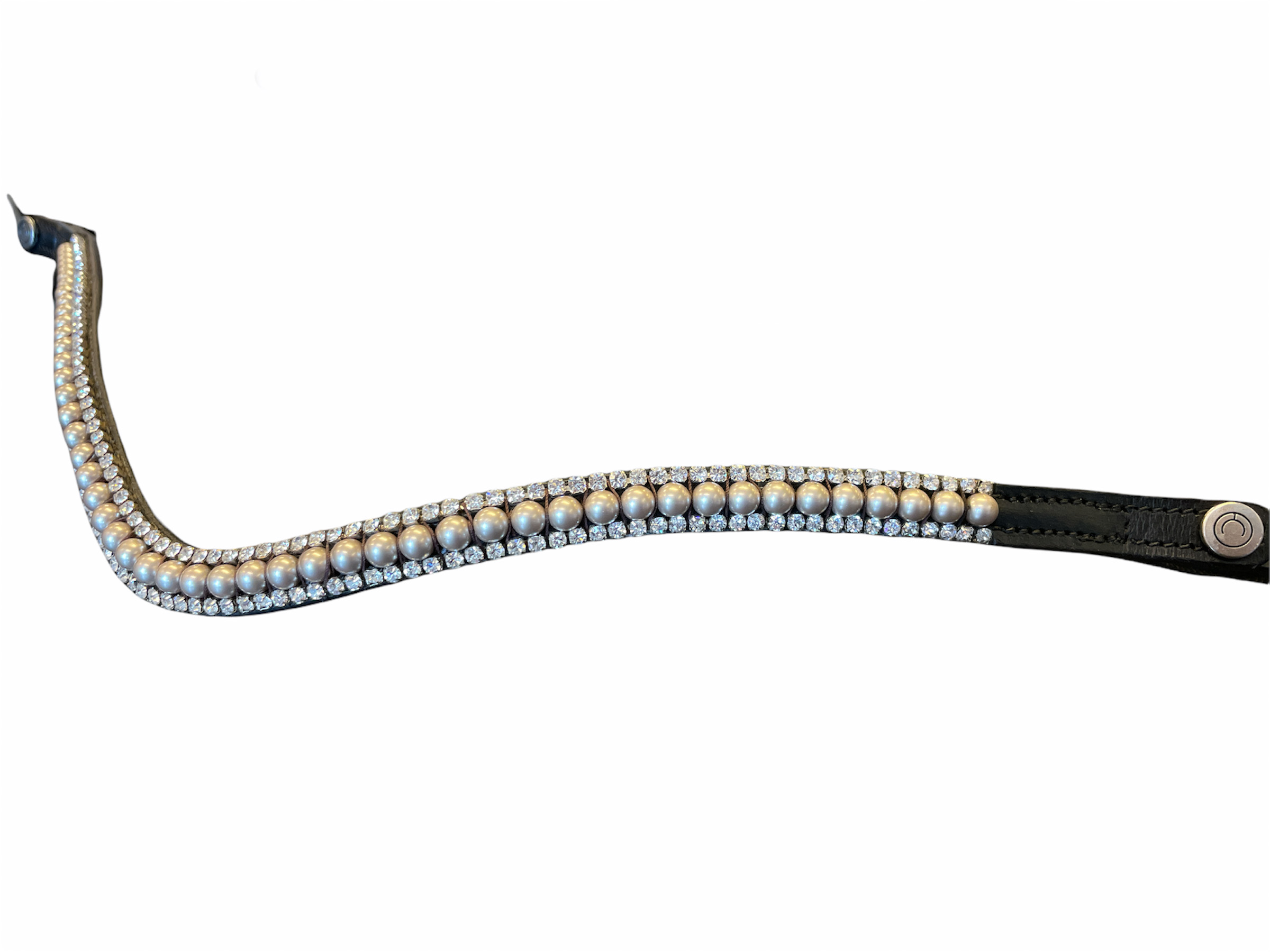 Pannband Montar Swarowski Pearl beige