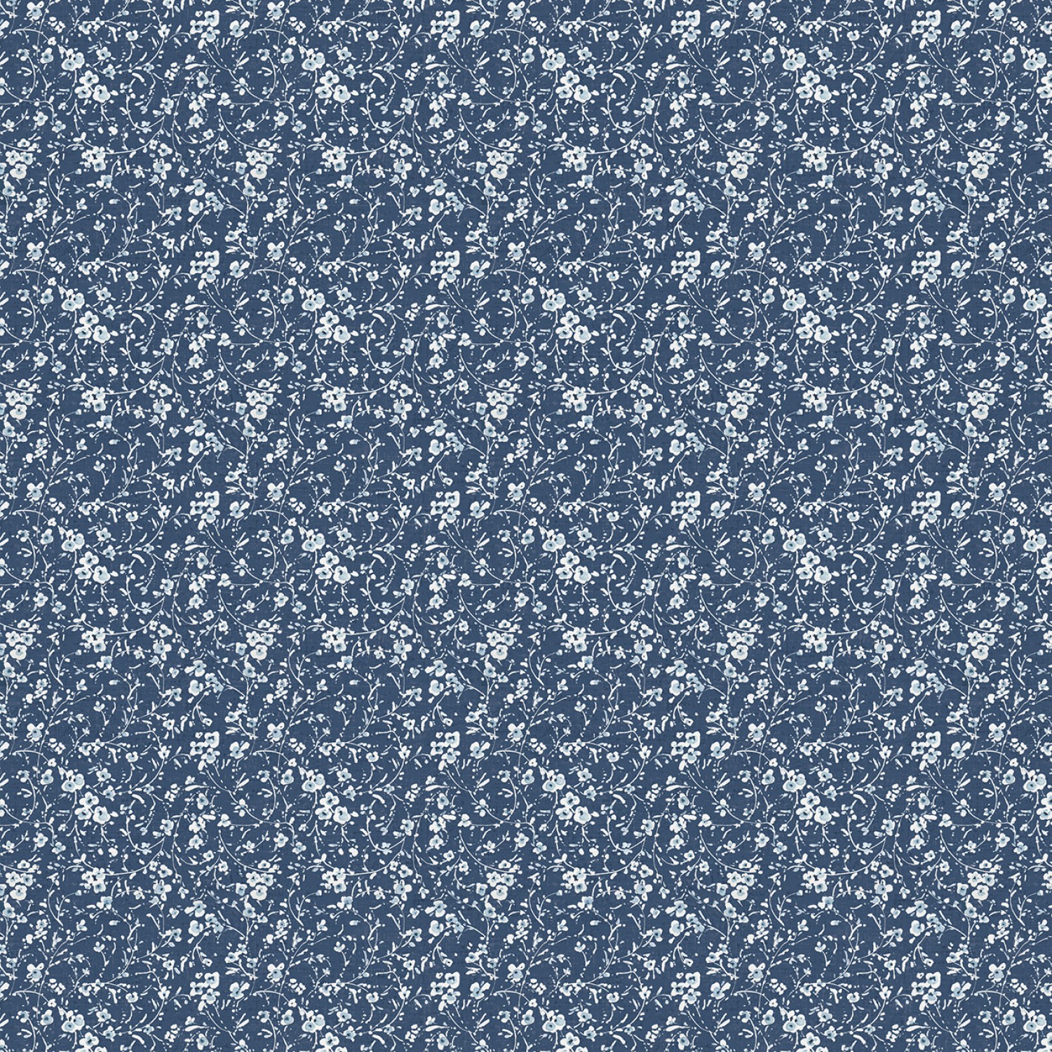 Blue Mini Floral - Bohemian Blue (30 x 110 cm)