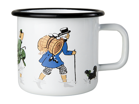 Elsa Beskow emalj mugg promenad 3,7dl
