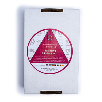 Rough Minerals Power Box 9 Balancing & Relaxation  ±500-650 Gr.
