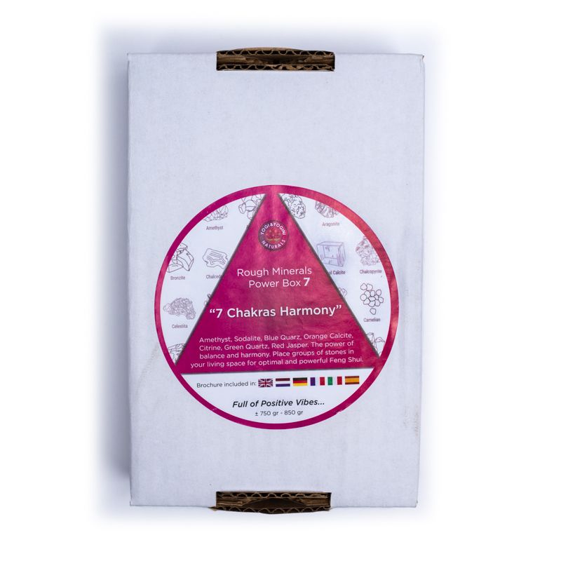 Rough Minerals Power Box 7 Chakra Harmony  ±750-850 Gr. - 2