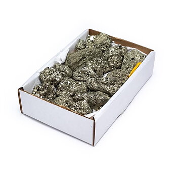 Rough Minerals Power Box 5 Pyrite  ±1000-1200 Gr.