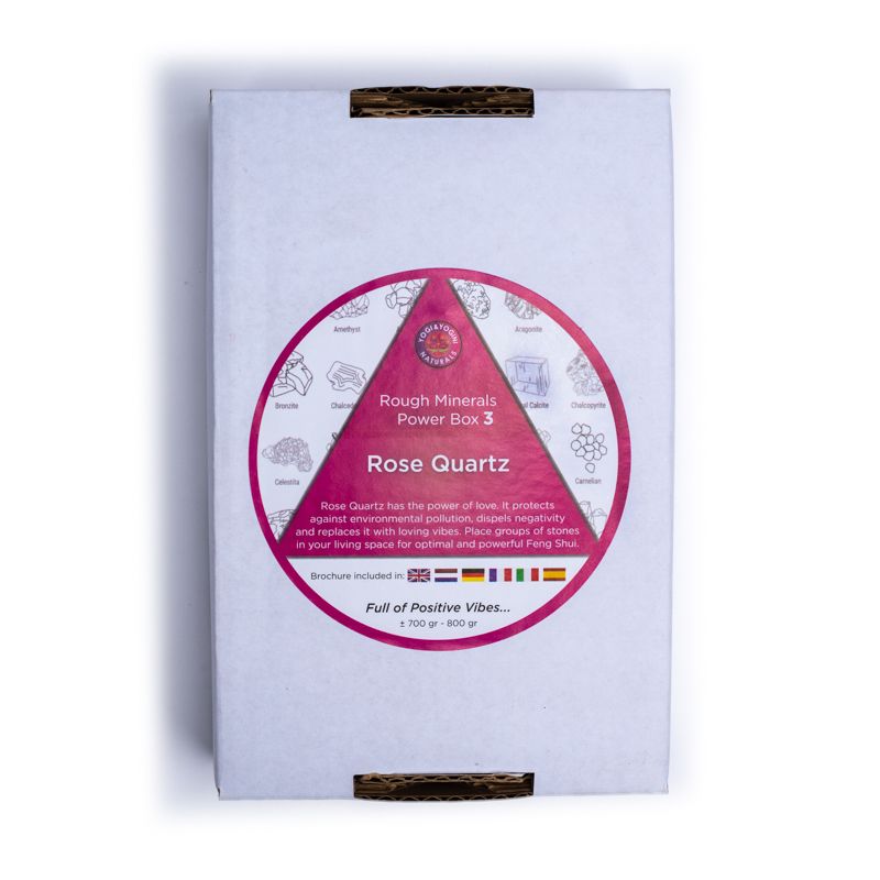 Rough Minerals Power Box 3 Rose Quartz  ±700-800 Gr. - 2