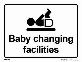 "Baby changes facilities" sign - IMPA 33.2932