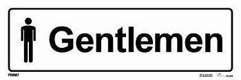 "Gentlemen" skylt - IMPA 33.2920