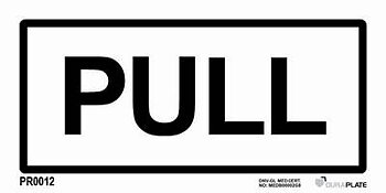 "Pull" skylt - IMPA 33.2938