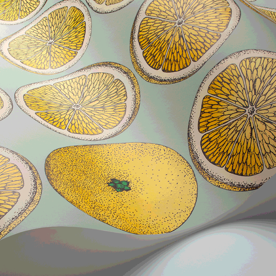TAPET ARANCE, Lemon & Seafoam - 3