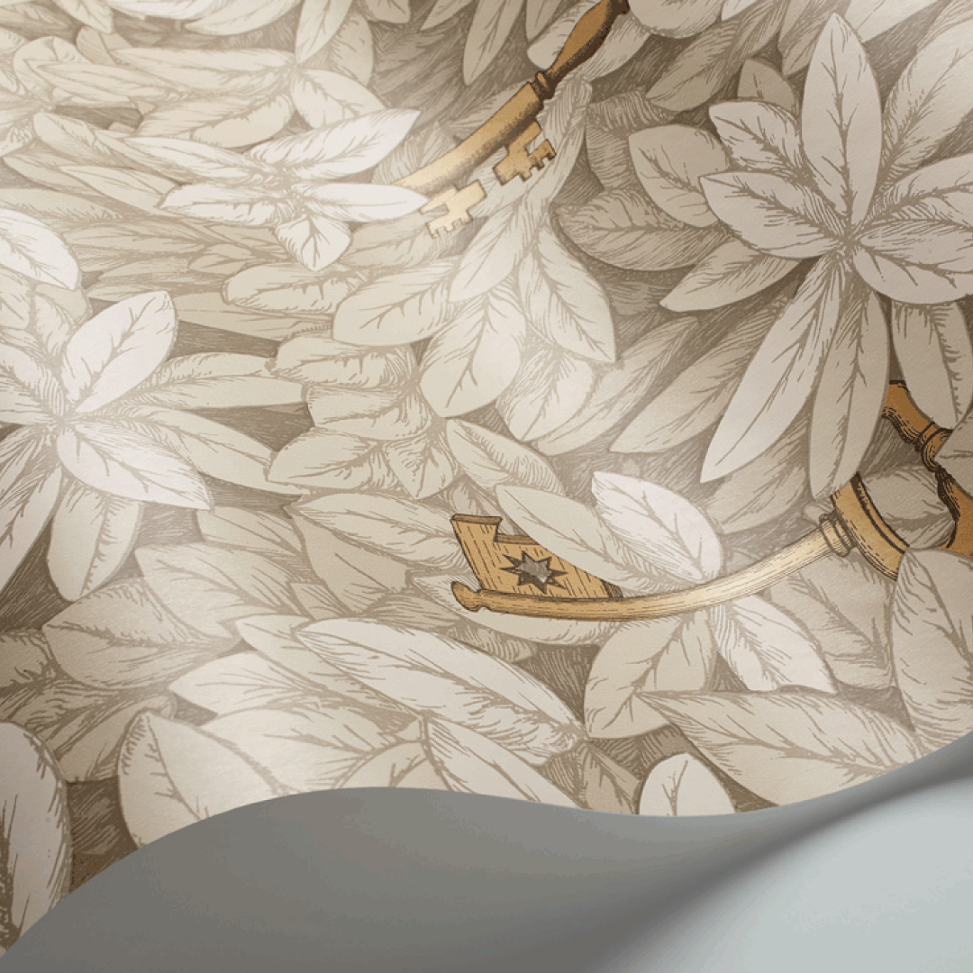 TAPET CHIAVI SEGRETE, Parchment & Metallic Gold - 2