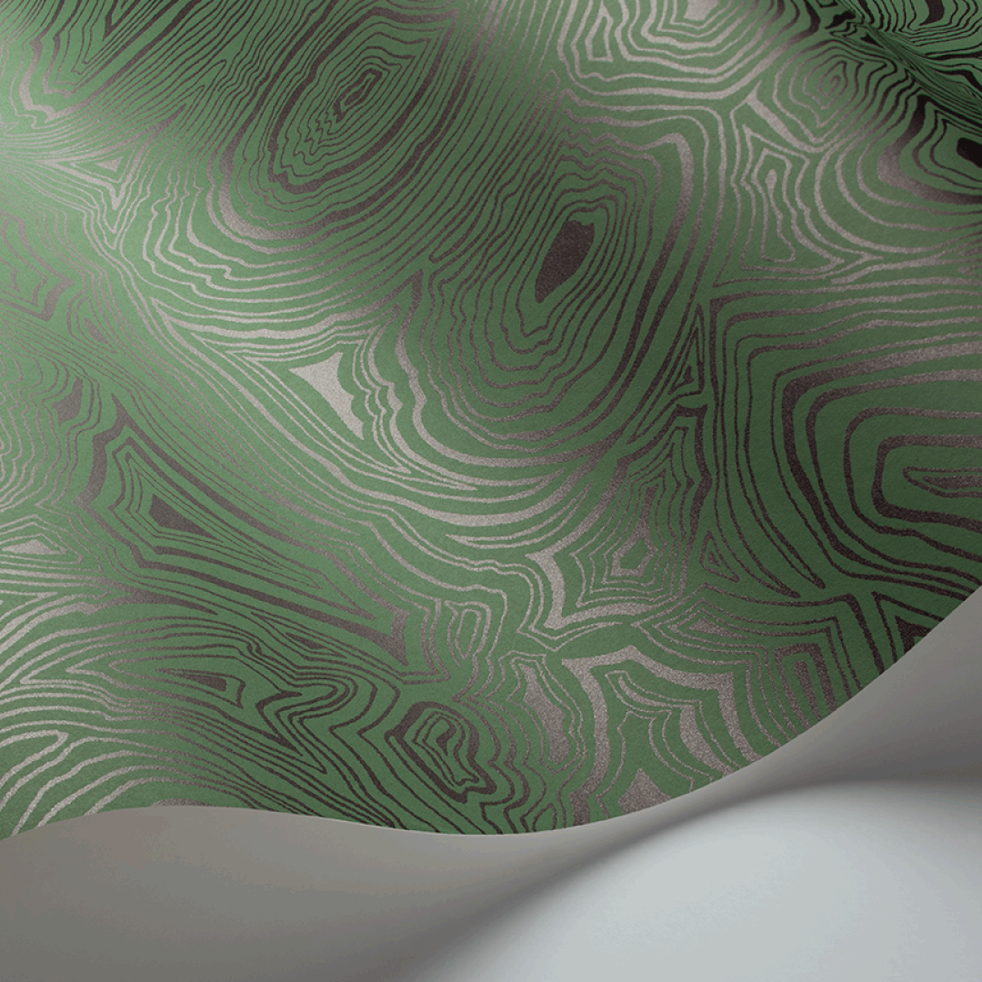 TAPET MALACHITE, smaragd & black - 3