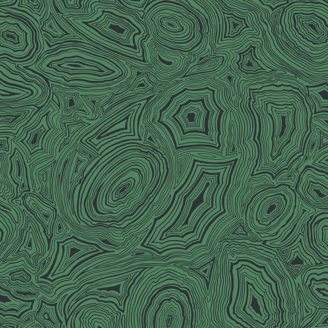 TAPET MALACHITE, smaragd & black - 2