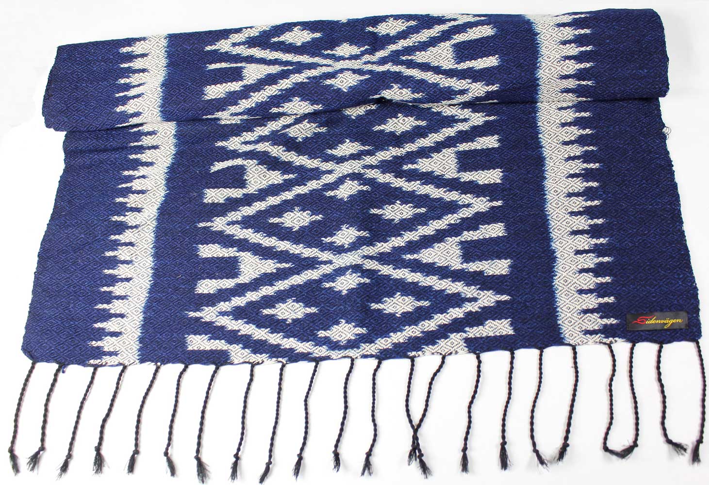 Indigoblå Ikat Sjal - 2
